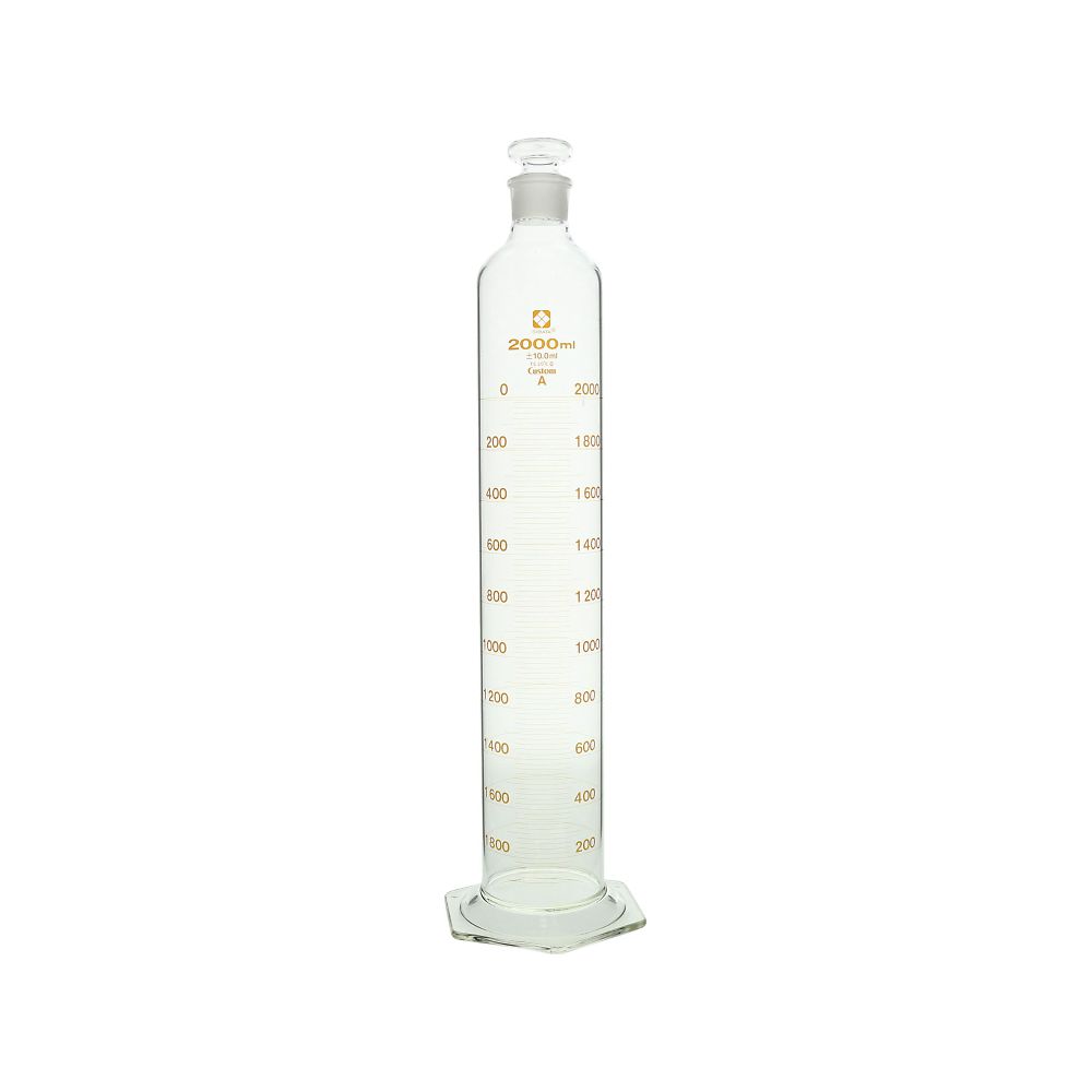 有栓メスシリンダー カスタムA 2L 026580-20001｜Pro Lab. ＆ Healthcare Shop