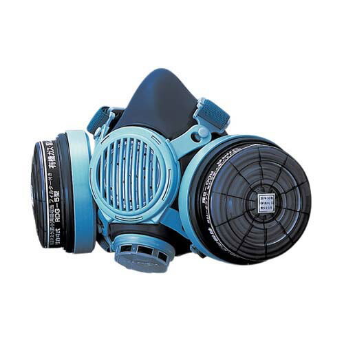 防毒マスク (ガス濃度0.1%以下) 伝声器付 7191DKG-02