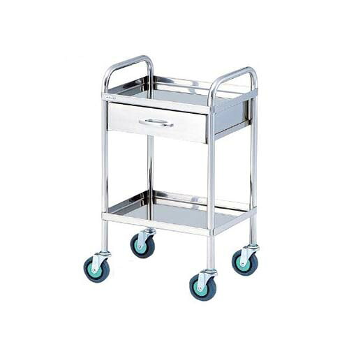 とっても静かな枠付回診車(2段) 453*353*800mm TS4535W｜Pro Lab. ＆ Healthcare Shop
