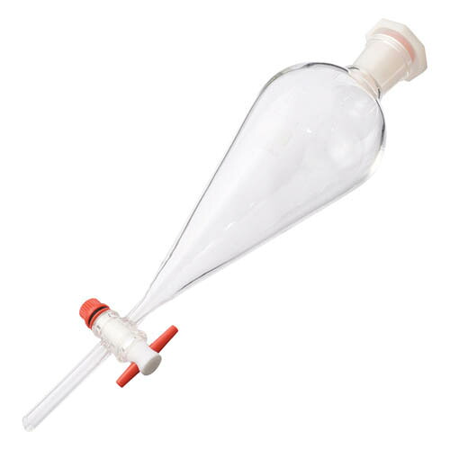 分液ロート 樹脂栓付き 500mL
