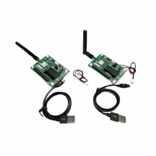LoRa／FSKモデュールじろじろ見るゲーム盤 SMA空中線(2台書き割り) LRA1-EB-SMA-2