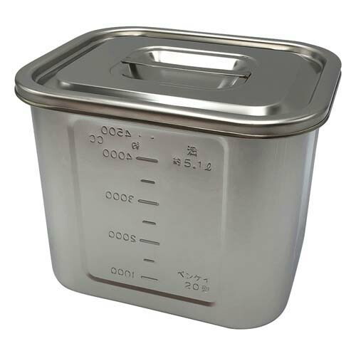 角型目盛付ポット 5.1L 20