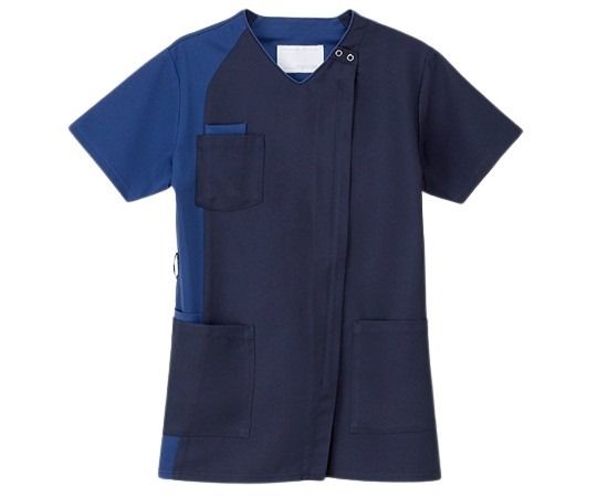 男女兼用スクラブ ネイビー+ロイヤルブルー L RT-5407｜Pro Lab. ＆ Healthcare Shop