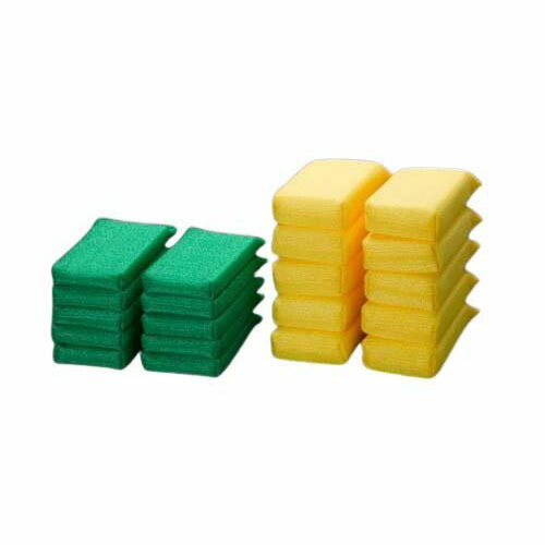 80x160mm 高耐久ネットスポンジ(黄／10個) EA928AS-232 4,285円
