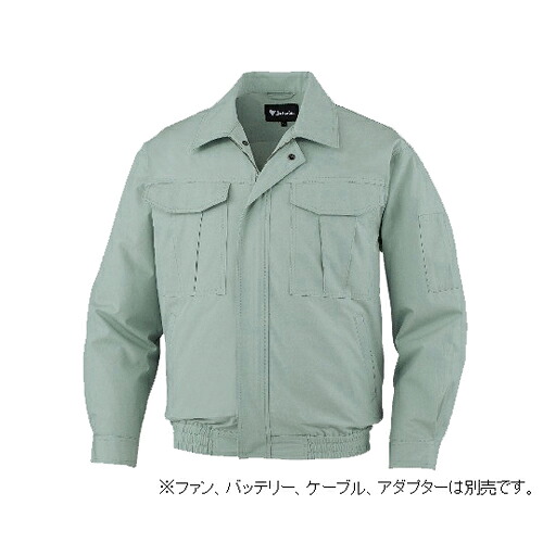 空調設備服長袖上衣 地びた緑であること 5L 87020-039-5L