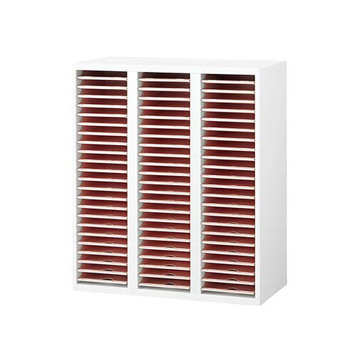 ユニットカルテ整理棚 900*400*1050mm 3列23段 RW4-KT69(カルテ収納棚/カルテラック/収納ケース/カルテ収納庫/カルテ棚/書庫/医療用保管庫)