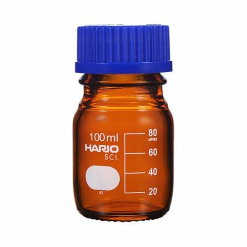 耐熱ねじ口瓶 (液欠けら輪っか付き添い人) 茶 100mL 10本入 NBB-100