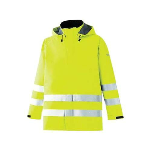 やり方服 雨衣 レインベルデN ゴアテックス 高視認遣りくち 上張り 螢光黄色 L RAINVERDE-N-Y-UE-L