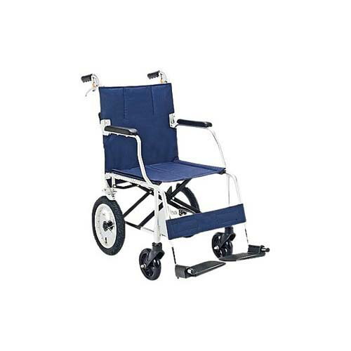 介助車いす (介助式／アルミ製／背折れタイプ／紺) NR-100SB