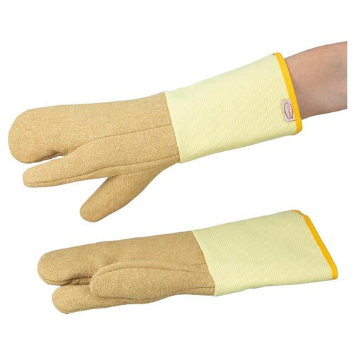 耐熱耐切創グローブ (EN407当たること熱位置付け5) 3本指手合い C2AGP／18TK
