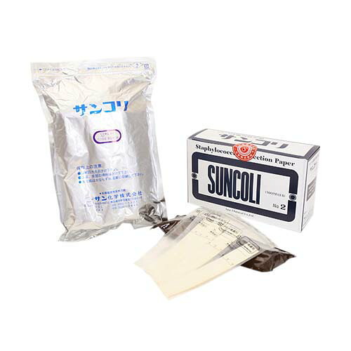 サンコリ簡易菌検出紙 (ブドウ球菌用) 00002 1箱(100枚入)
