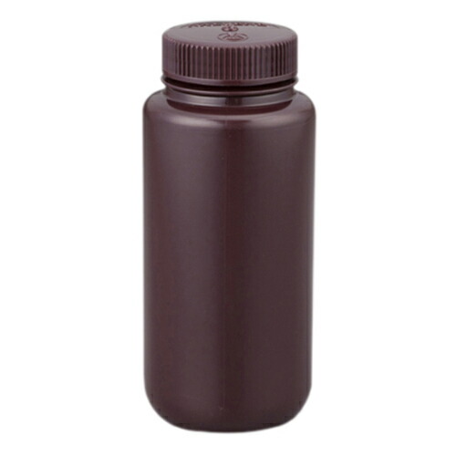 広口試薬ボトル 褐色 125mL 1袋 (12本入) 2106-0004JP