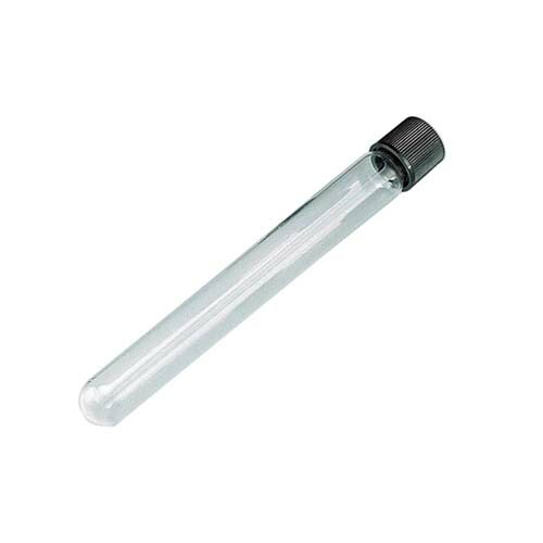 ねじ口試験管 差しわたし16.5*105*差しわたし10.0粍 12mL NR-10 1箱(100本入) 容器・試験管-試験管-研究・実験用品