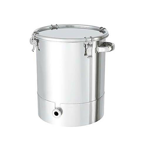 底部傾斜角度型ステンレス鋼密閉入れもの ゼムクリップ手合い A型シリコンパッキン付 45L KTT-CTH-39