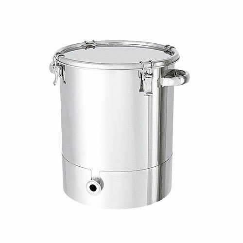 底部傾斜角度型ステンレス鋼密閉入れもの ゼムクリップ手合い A型シリコンパッキン付 65L KTT-CTH-43