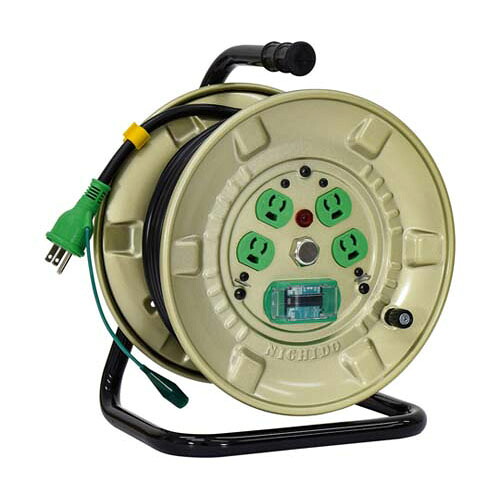 吊りひも木管 100V 屋内用 短絡防御すること専用ブレーカー付 抜け打ち切り式 20m NNP-EB24N