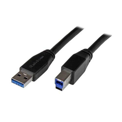 USB 3.0 アクティブリピーターケーブル 5m Type-A (雄) - Type-B (雄) USB3SAB5M
