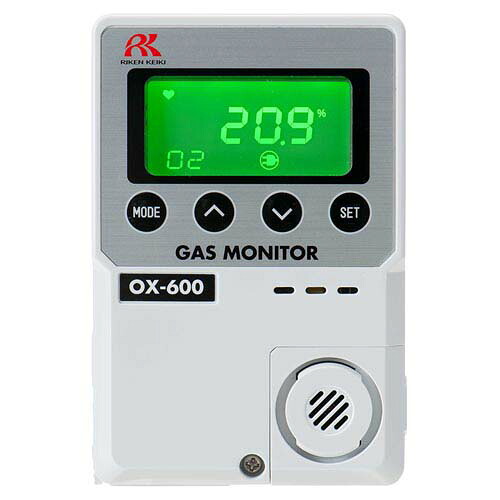簡易定置型酸素濃度計 0-25vol％ リモートセンサー 10m DC24V仕様 OX-600-10C・DC