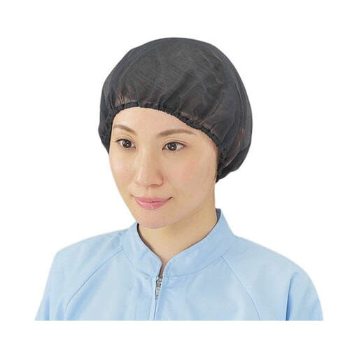 ヘアーネット キャッピー 1-3 黒 200枚入 1ケース(20枚*10箱入)
