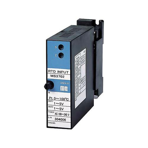 薄型プラグイン絶縁1出力測温抵抗体温度変換器 MS3702-A-P1A