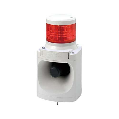 LED積層交通信号灯付き添い人 陰電子音知らせ器 1段 (赤) LKEH-102FA-R