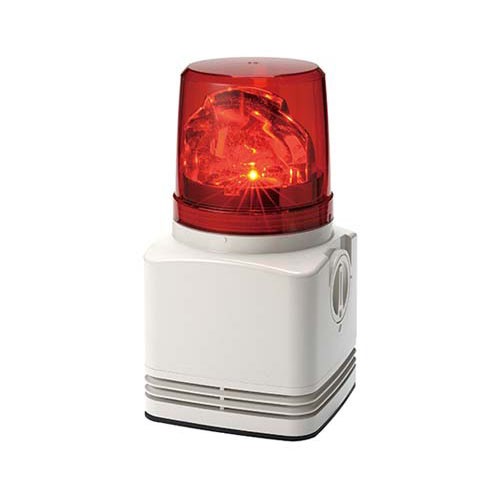 LED回転灯付電子音報知器 赤 RFT-24A-R