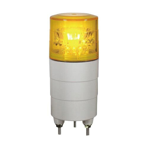 小型回転灯直径45 ニコミニ (黄・ブザー付) DC12～24V VL04M-D24BY