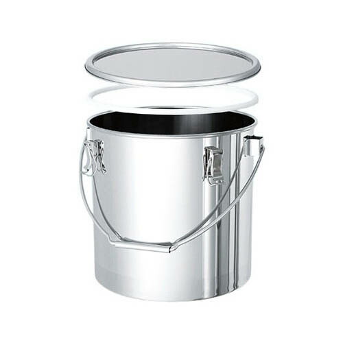 PTFEパッキン付316L吊り下げ式密閉容器 10L CTB-PTFE-24-316L