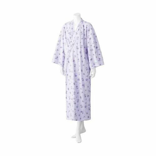 ヒモなし楽々！やわらかワンタッチねまき (婦人) パープル系 L 800227 10,429円