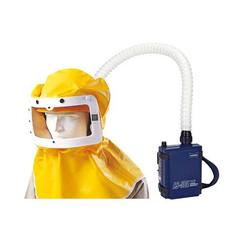 電動気違い付き添い人呼吸作用用保護すること具 (飛来落っこちる物用) ボンネット型ほっつき歩く粉じん用 LS-355F;NNM