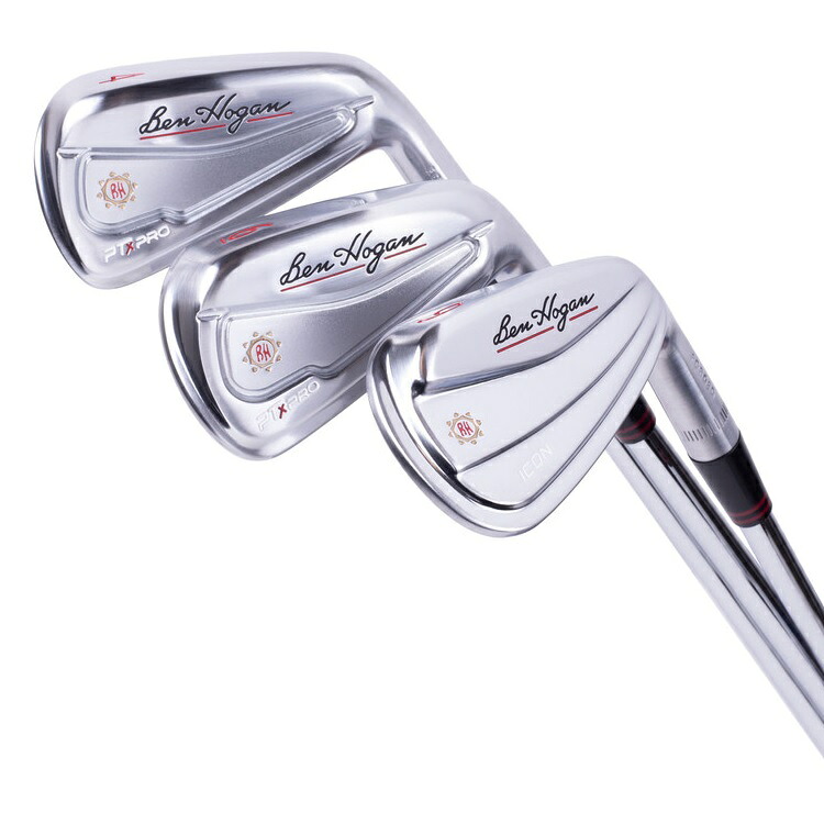 Ben Hogan Golf PTx Pro and Icon Iron Chrome Combo Set \u003cBR\u003eベンホーガン ゴルフ PTx  労働者階級 Icon アイアン クローム ジャズバンド仕掛ける 6本仕掛ける \u003cBR\u003eメーカーカスタムシャフトモデル