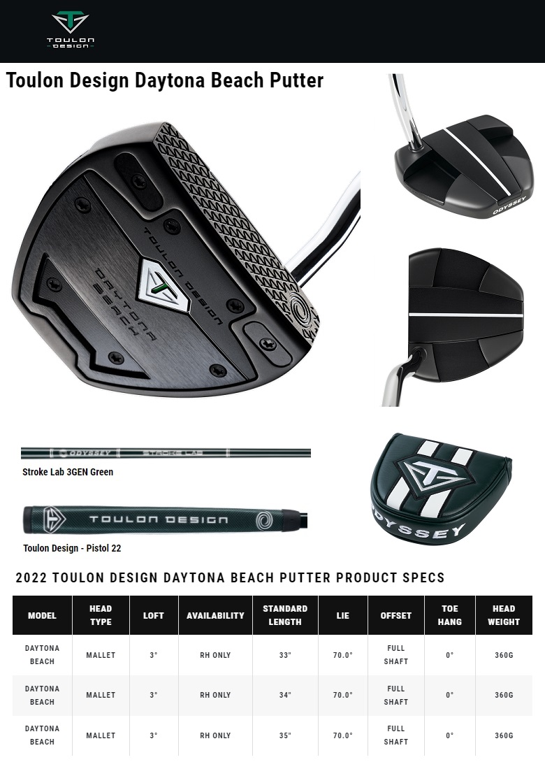 Toulon Design Daytona Beach デイトナ Putter トゥーロン・デザイン