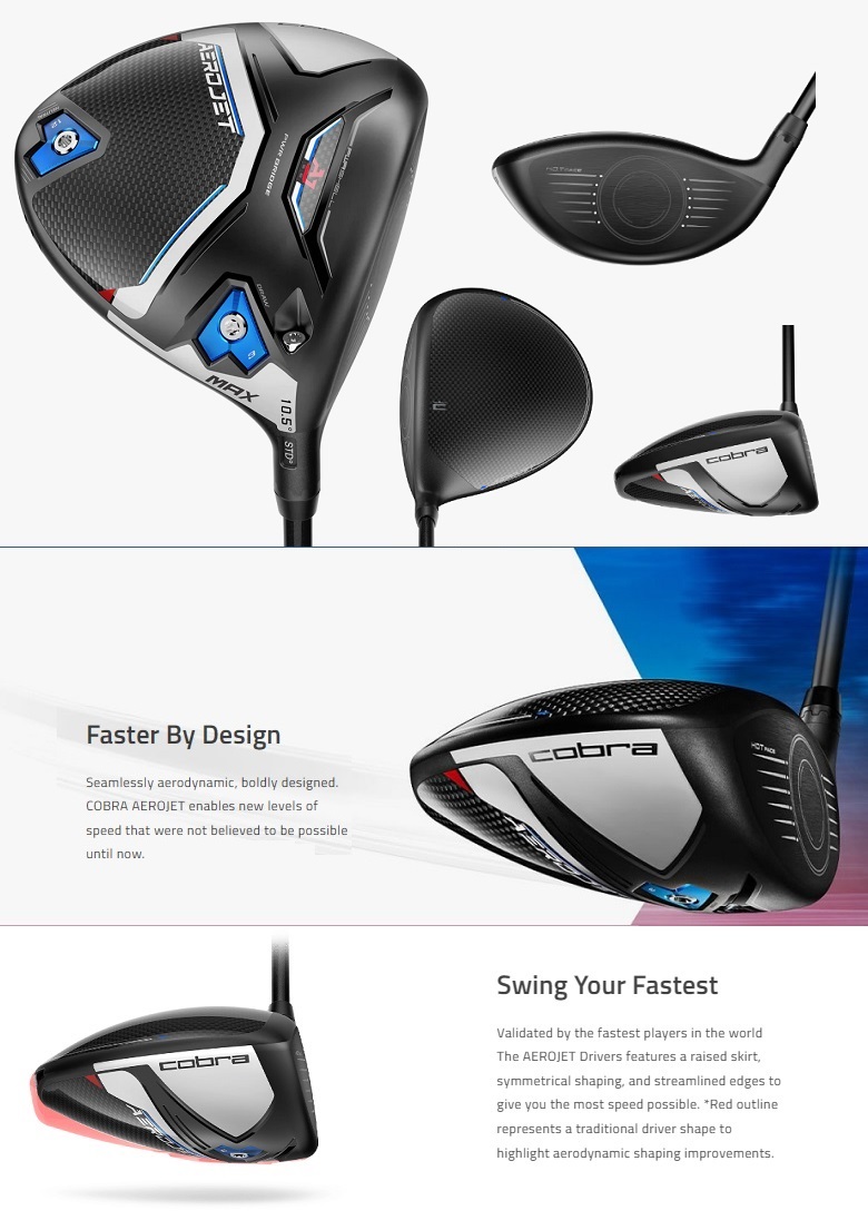 【からの】 (レフティモデル)Cobra Golf Aerojet LS Driver コブラゴルフ エアロジェット LS ドライバー