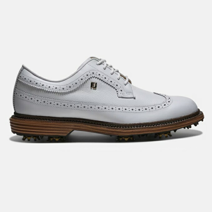 FootJoy Premiere Series - Marquis Shoes - White / Chestnut フットジョイ パッカード ゴルフ シューズ 54558｜プロラインGolf