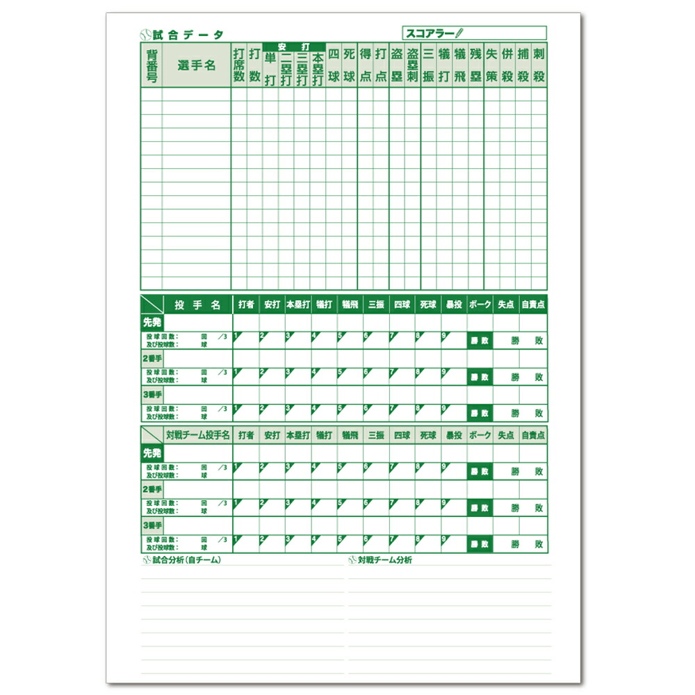 あす楽PROMARK・プロマークソフトボールスコアブックSC-200(ソフトボール用スコアブックソフトボール用品練習試合試合)クーポン発行中
