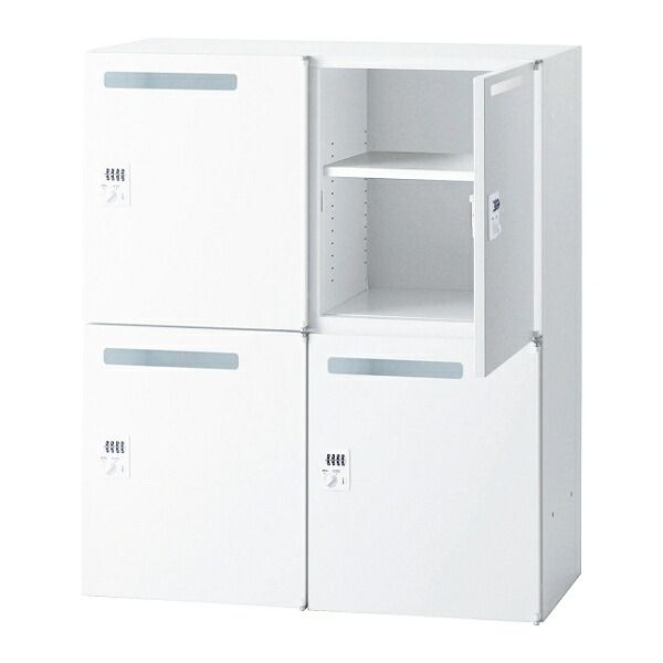 井上金庫 IC書庫 D450 4人用 パーソナルロッカー ダイヤル錠 IC-0910NPD MW W900 D450 H1050【受注品】ホワイト