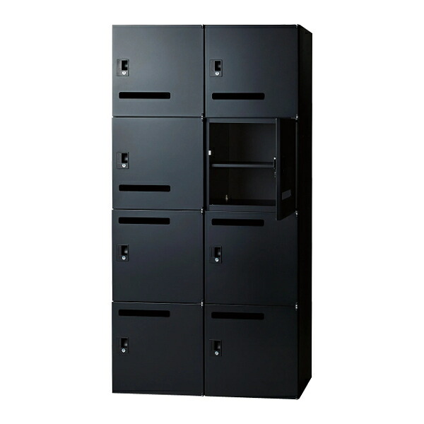 井上金庫 IC書庫 D450 8人用 パーソナルロッカー シリンダー錠 IC-0918NPS8 BK W900 D450 H1752【受注品】ブラック
