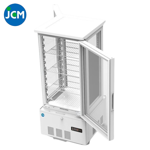 JCM 4面ガラス冷蔵ショーケース(両面扉) JCMS-83W 83L 434×446×1004