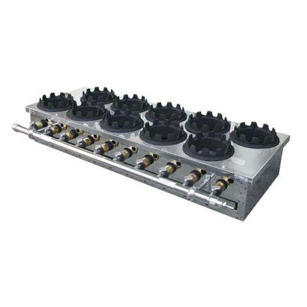 3バーナー 釜飯用ガスコンロ 楽天市場】釜めしガス炊飯器 一列3個用 ガス用 釜めし台 釜めし焼き器