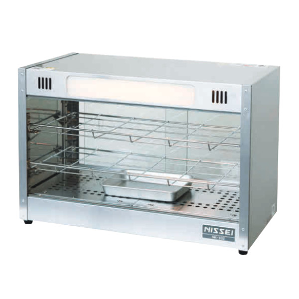 ニッセイ ホットショーケース NH-302 オールステンレス 温度調節：65℃～80℃ 可変サーモスタット｜業務用厨房機器 プロマーケット