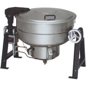 マルゼン ガス回転釜 クラッドタイプ 自動点火式 釜底排水付 MKGD-CH110 110L W1485&times;D967&times;H810｜業務用厨房機器 プロマーケット