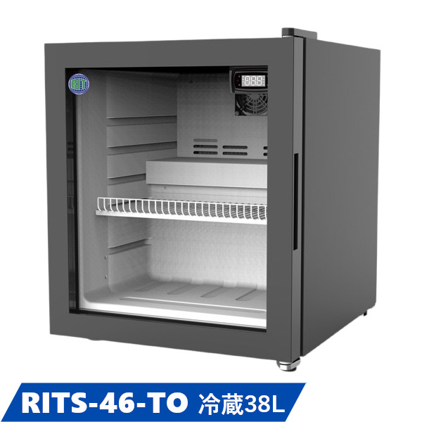 RIT 卓上型冷蔵ショーケース【RITS-46-TO】W425×D500×Ｈ512 38L -6～10℃ 業務用