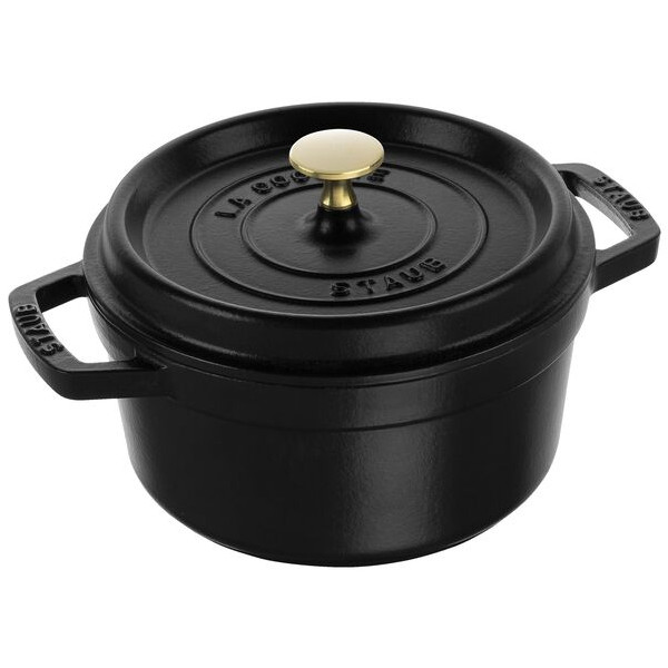 staub ストウブ ピコ ココット 丸 18cm IH対応 ブラック
