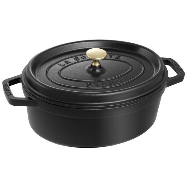 staub ストウブ ピコ ココット 楕円 27cm IH対応 ブラック|業務用厨房機器 プロマーケット