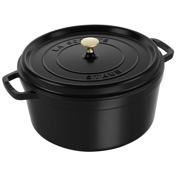 staub ストウブ ピコ ココット 丸 34cm IH対応 ブラック｜業務用厨房機器 プロマーケット