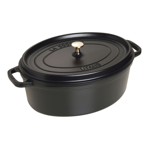 staub ストウブ ピコ ココット 楕円 37cm IH対応 ブラック
