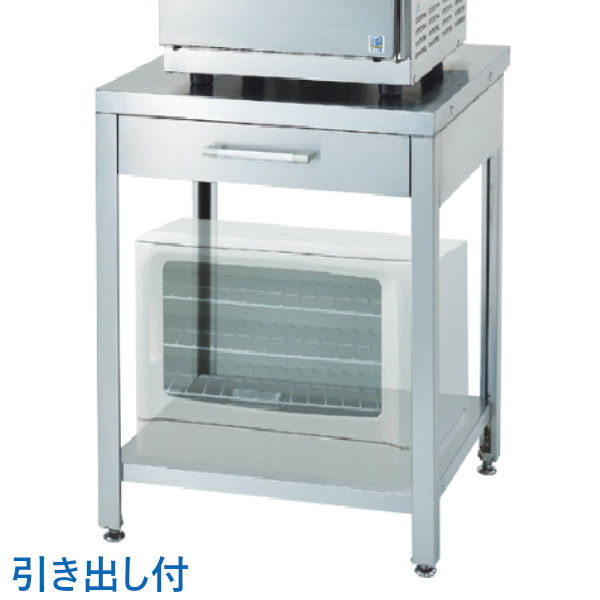 コンべック用置台 T-560H (引き出し付タイプ) W600×D600×H800 適応機種：リンナイ RCK-10AS、RCK-S10AS