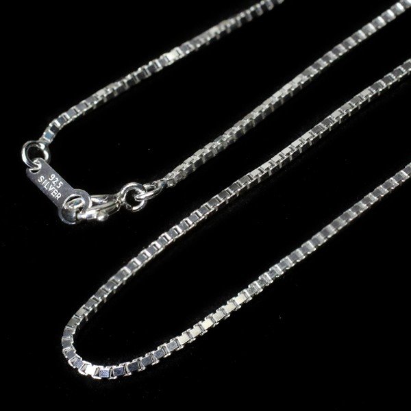 【プロ仕様・高品質シルバー925】ベネチアンネックレスチェーン 1.25mm｜選べる長さ40cm/45cm/50cm/60cm｜シルバー/ゴールド/ピンクゴールド/ブラック｜コーティング加工・職人御用達・男女兼用・ギフトにも最適
