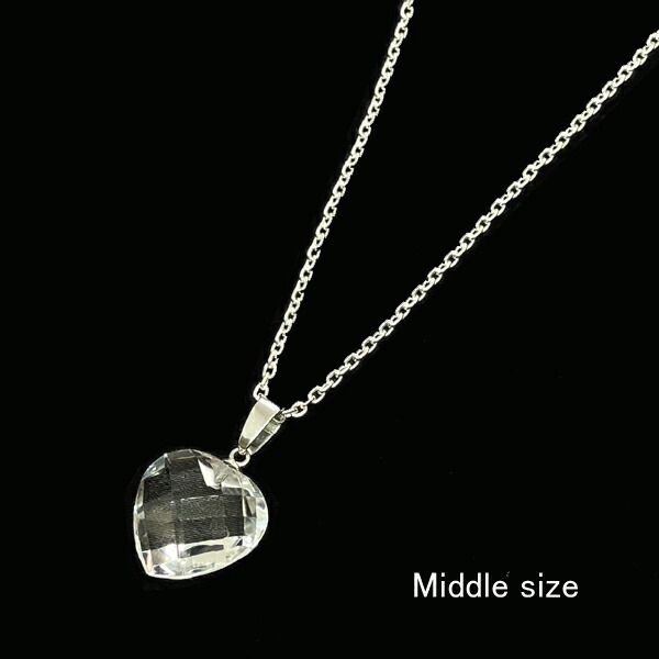楽天市場】キラキラ輝く立体的なカットの水晶スクエアネックレス