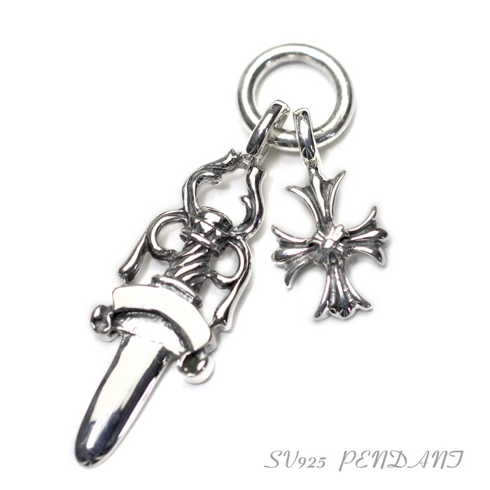 楽天市場】ダガー シルバー ペンダントトップ ファスナーチャーム